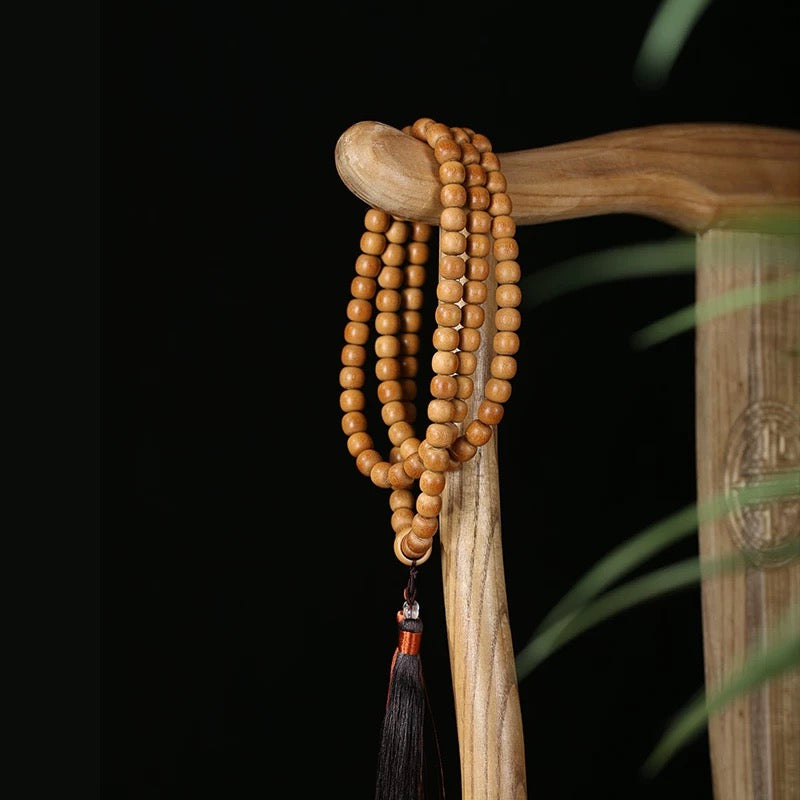 Handcrafted, Finely Milled 108 Yuzhu Beads