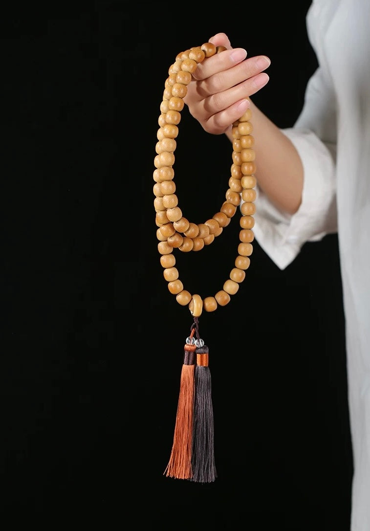 Handcrafted, Finely Milled 108 Yuzhu Beads