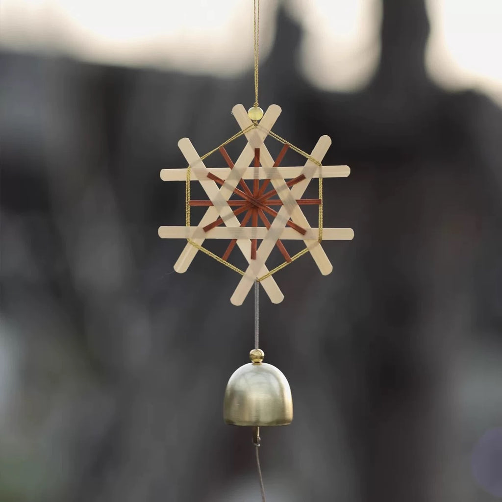 Snowflake Wind Chime Handmade Bamboo Weaving Material Kit