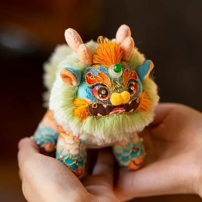Qilin  hand-embroidered doll