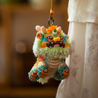 Qilin  hand-embroidered doll