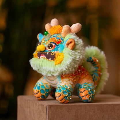 Qilin  hand-embroidered doll