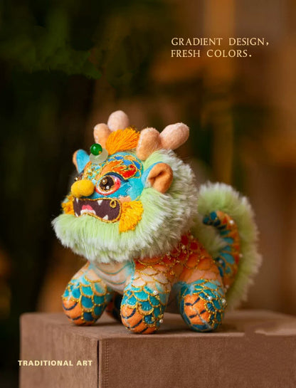 Qilin  hand-embroidered doll