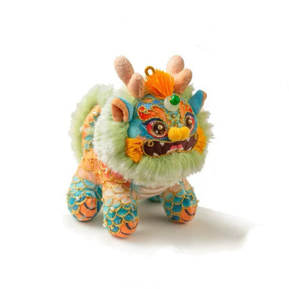 Qilin  hand-embroidered doll