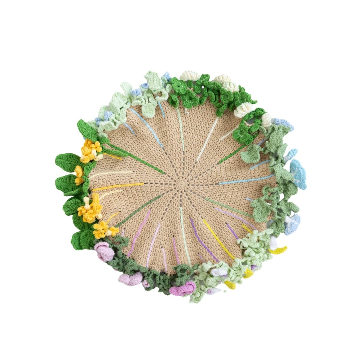 Handmade Crocheted Bouquet Blanket Material Kit