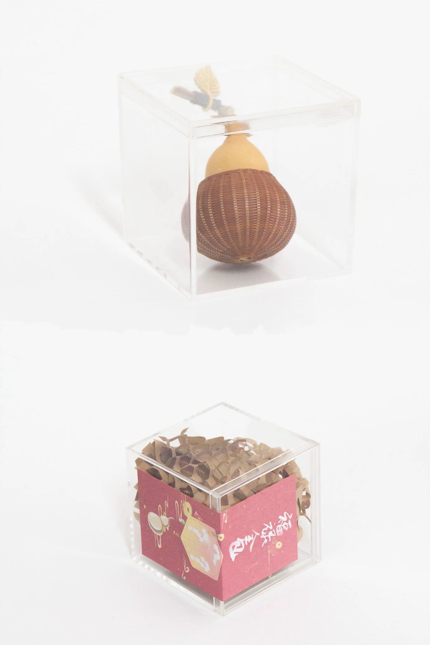 Handmade Bamboo Woven Gourd Pendant Blind Box