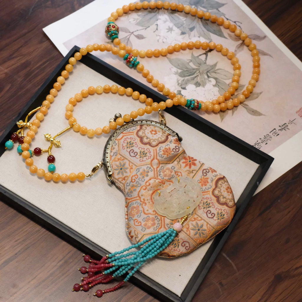 Song Brocade Crossbody Bag