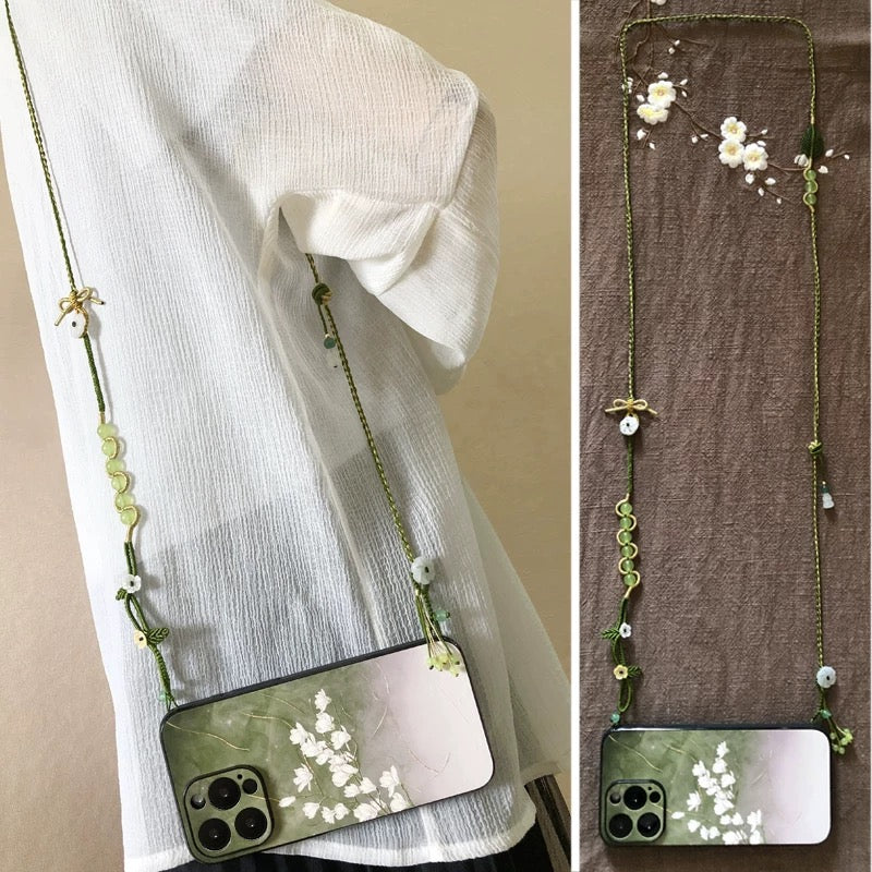 Chinese-Style Embossed Magnolia Phone Case