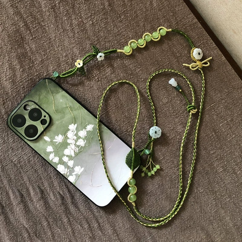 Chinese-Style Embossed Magnolia Phone Case