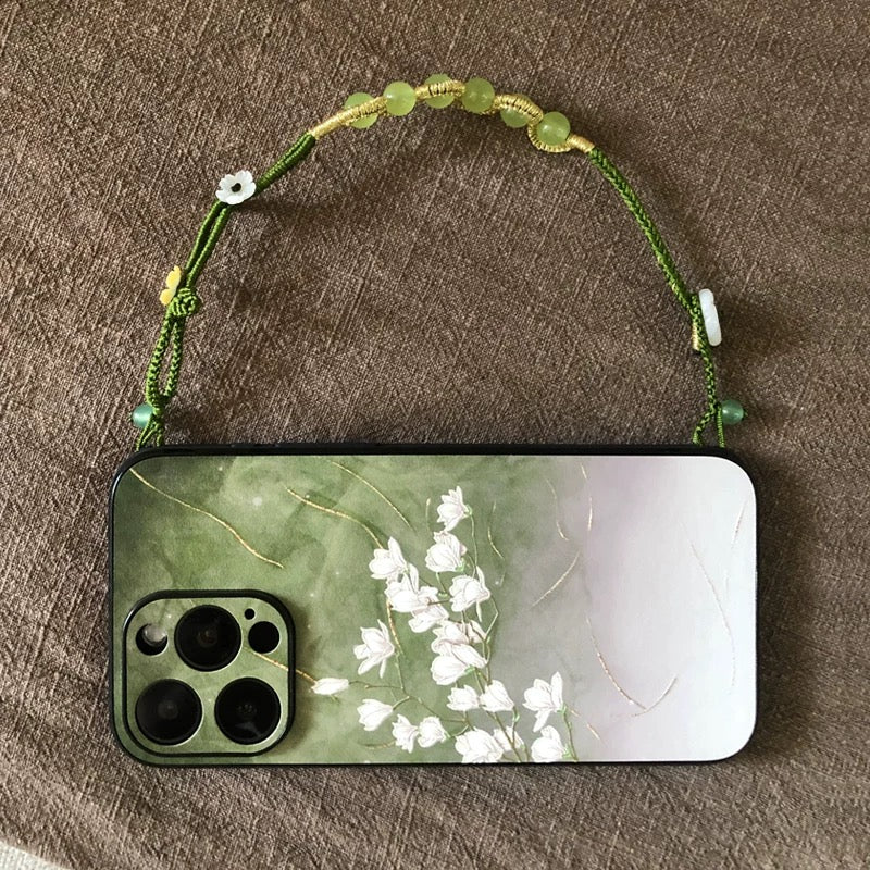 Chinese-Style Embossed Magnolia Phone Case