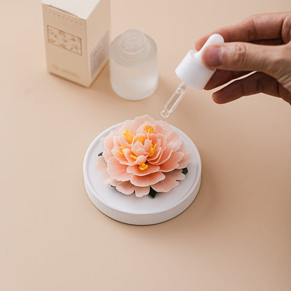 Handcrafted Ceramic Peony Aroma Diffuser Ornament