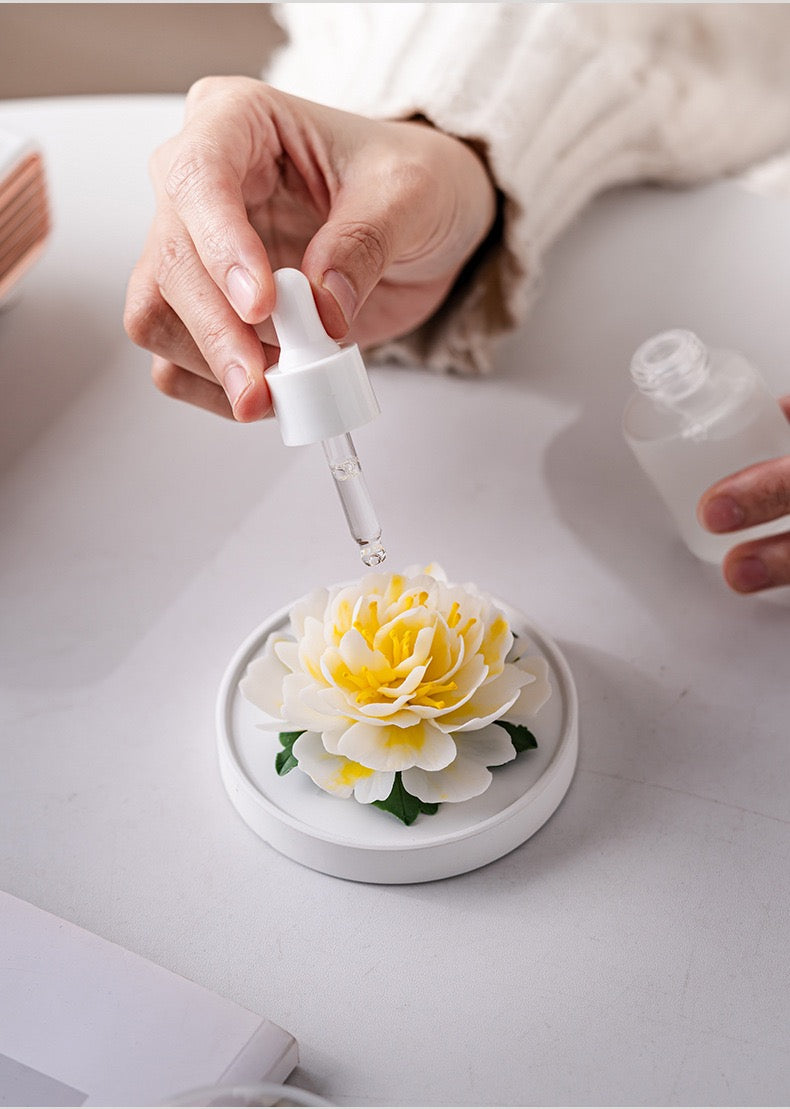 Handcrafted Ceramic Peony Aroma Diffuser Ornament