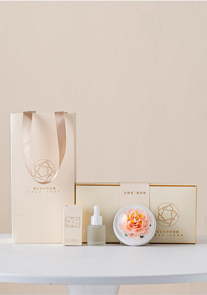 Handcrafted Ceramic Peony Aroma Diffuser Ornament