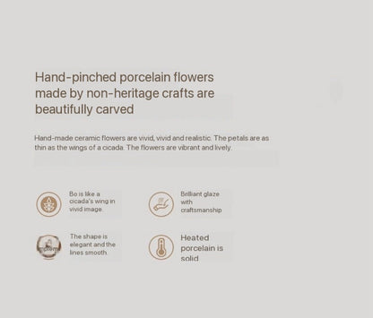 Handcrafted Ceramic Peony Aroma Diffuser Ornament