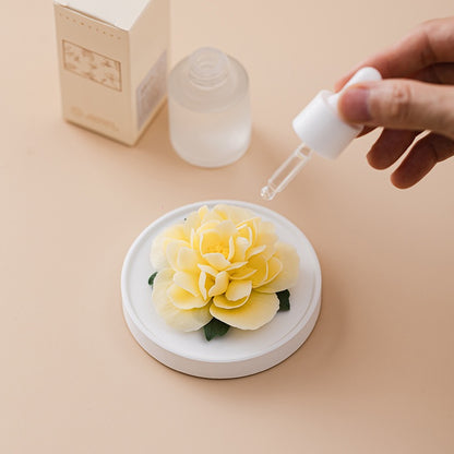 Handmade Ceramic Hibiscus Aroma Diffuser Ornament