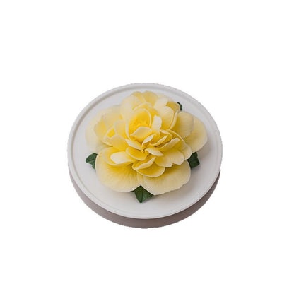 Handmade Ceramic Hibiscus Aroma Diffuser Ornament