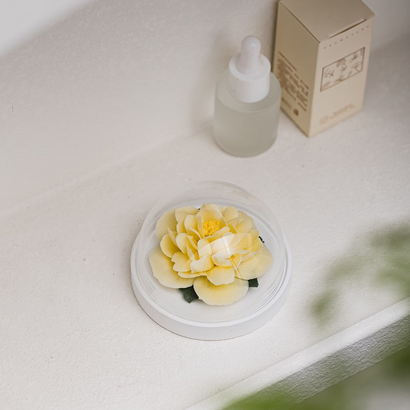 Handmade Ceramic Hibiscus Aroma Diffuser Ornament