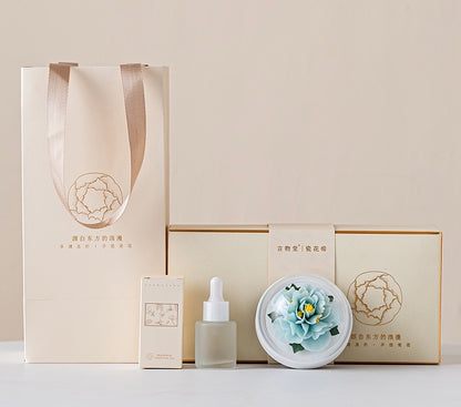 Handmade Ceramic Hibiscus Aroma Diffuser Ornament