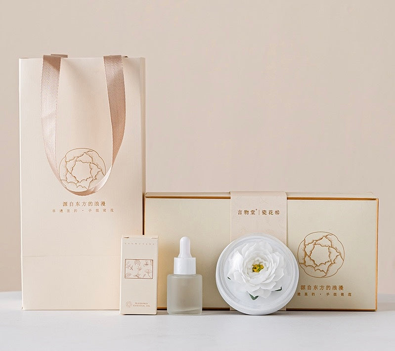 Handmade Ceramic Jasmine Aroma Diffuser Ornament