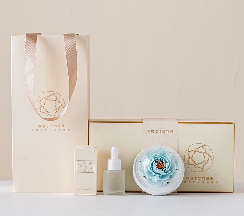 Handmade Ceramic Flower Fragrance Diffuser – Peony