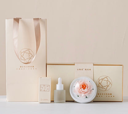 Handmade Ceramic Flower Fragrance Diffuser – Peony