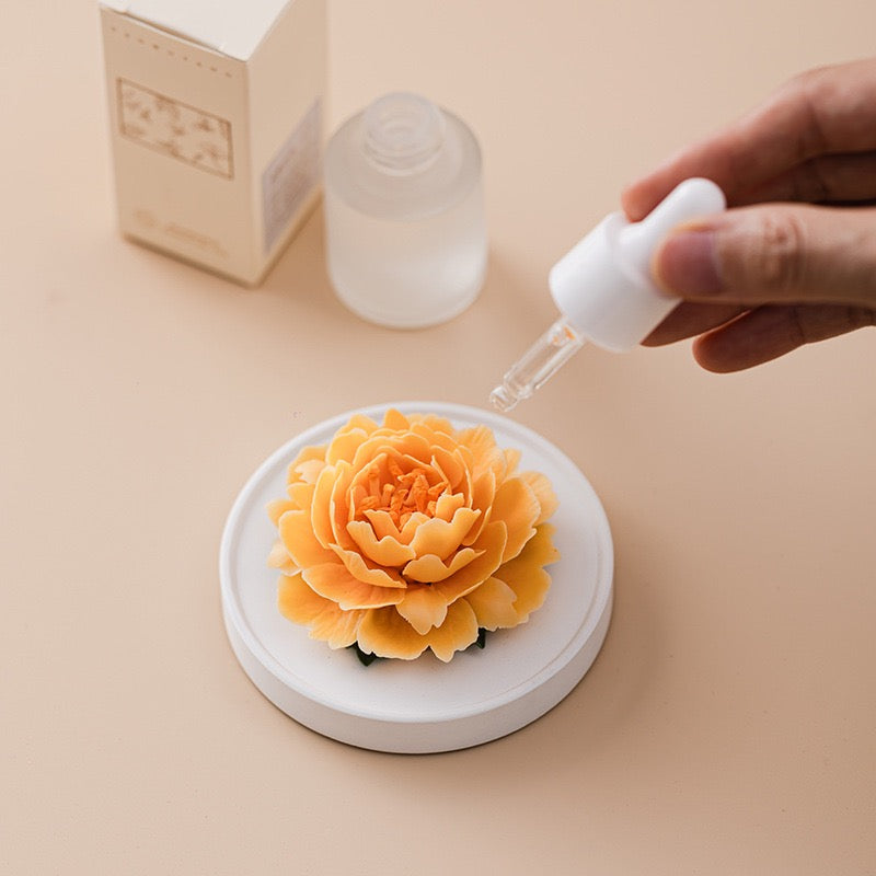 Handmade Ceramic Flower Fragrance Diffuser – Peony