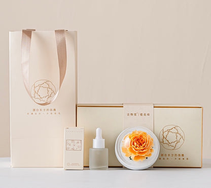 Handmade Ceramic Flower Fragrance Diffuser – Peony