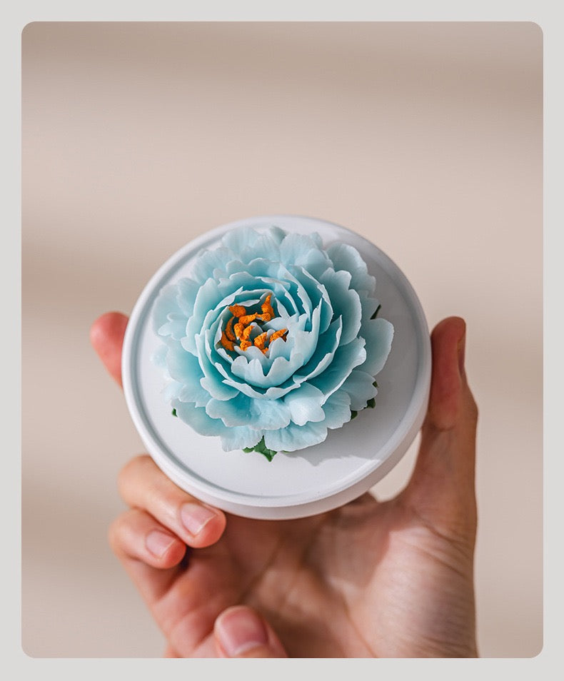 Handmade Ceramic Flower Fragrance Diffuser – Peony