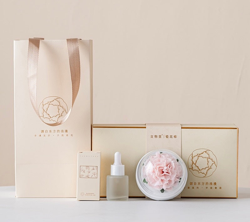 Hand-molded Ceramic Peony Aroma Diffuser