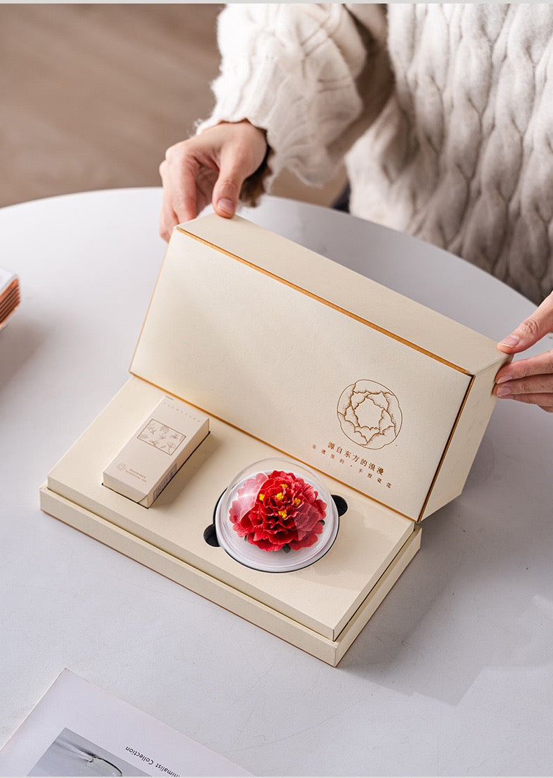 Hand-molded Ceramic Peony Aroma Diffuser