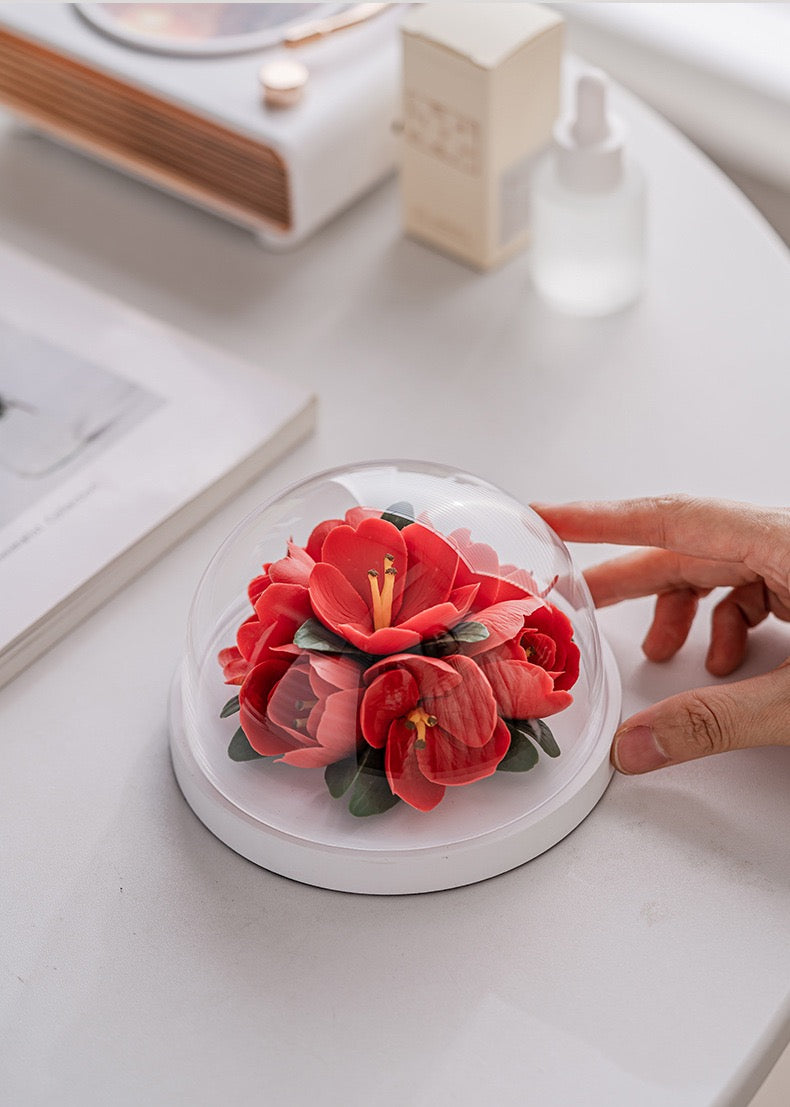 Hand-Molded Ceramic Flower Fragrance Diffuser – Tulip