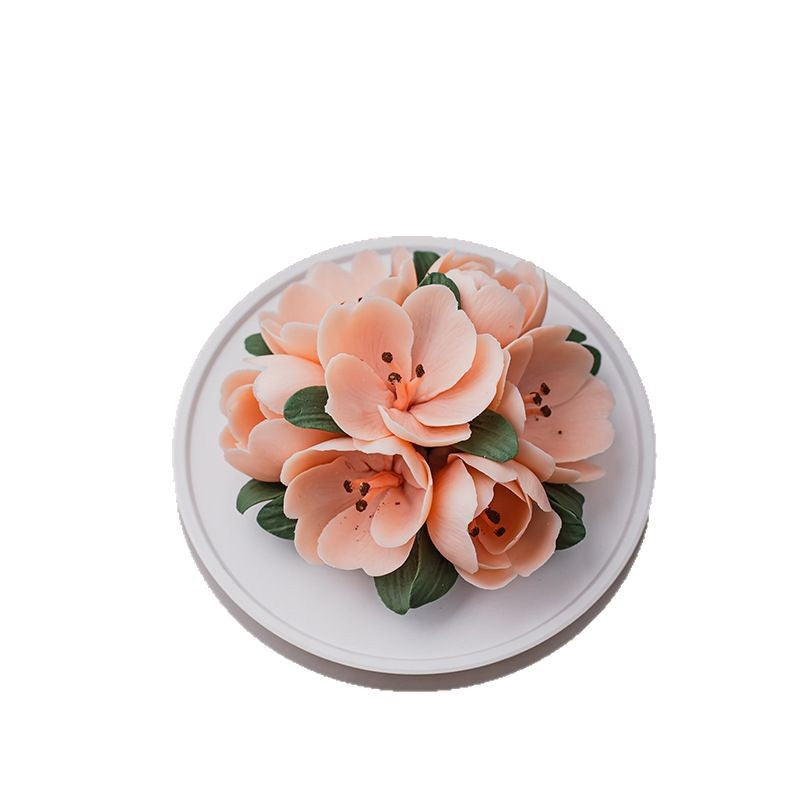 Hand-Molded Ceramic Flower Fragrance Diffuser – Tulip