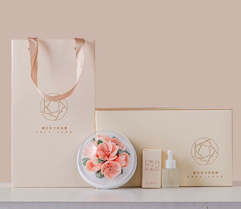 Hand-Molded Ceramic Flower Fragrance Diffuser – Tulip