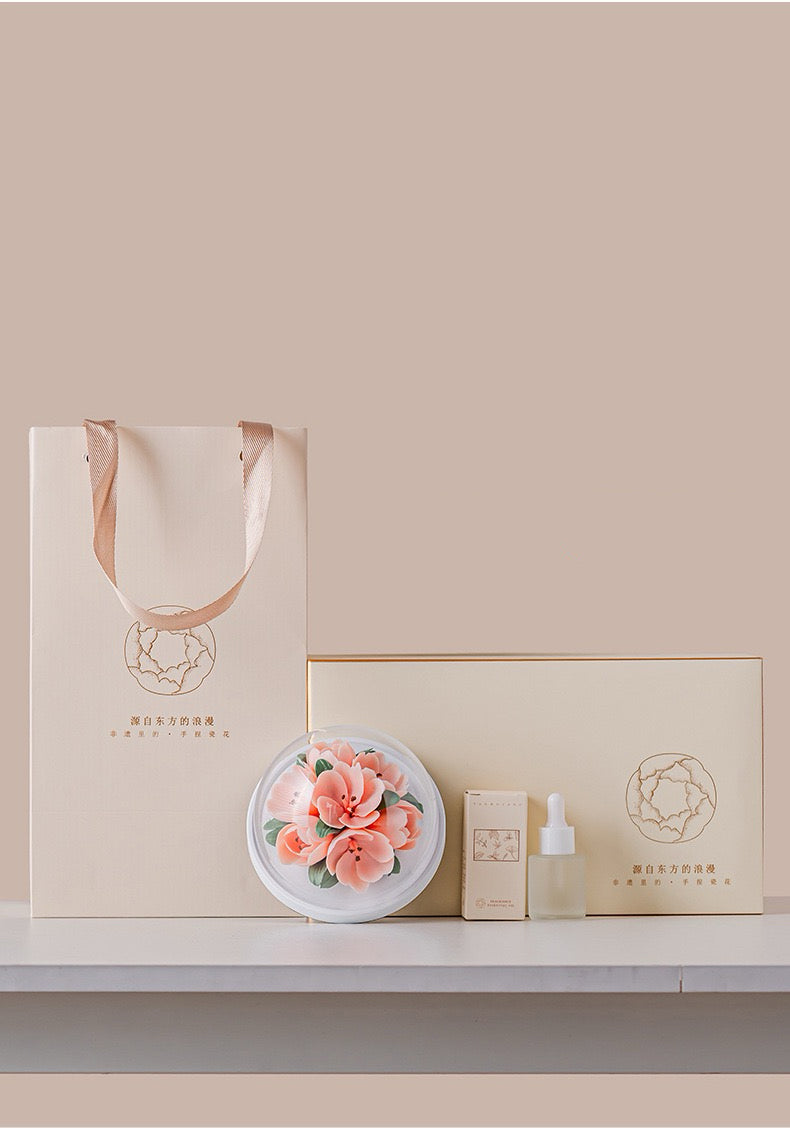 Hand-Molded Ceramic Flower Fragrance Diffuser – Tulip