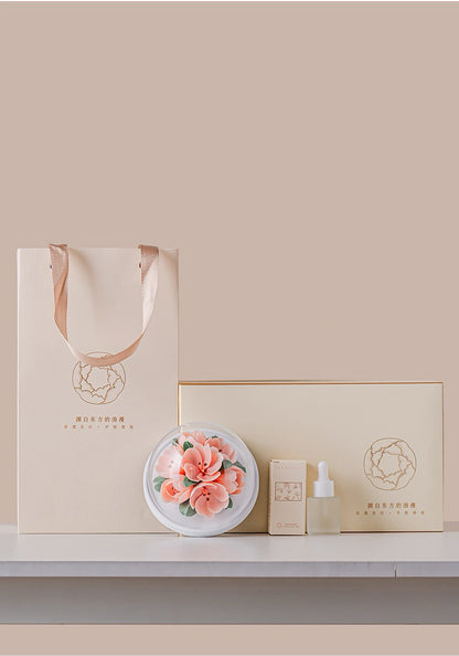 Hand-Molded Ceramic Flower Fragrance Diffuser – Tulip