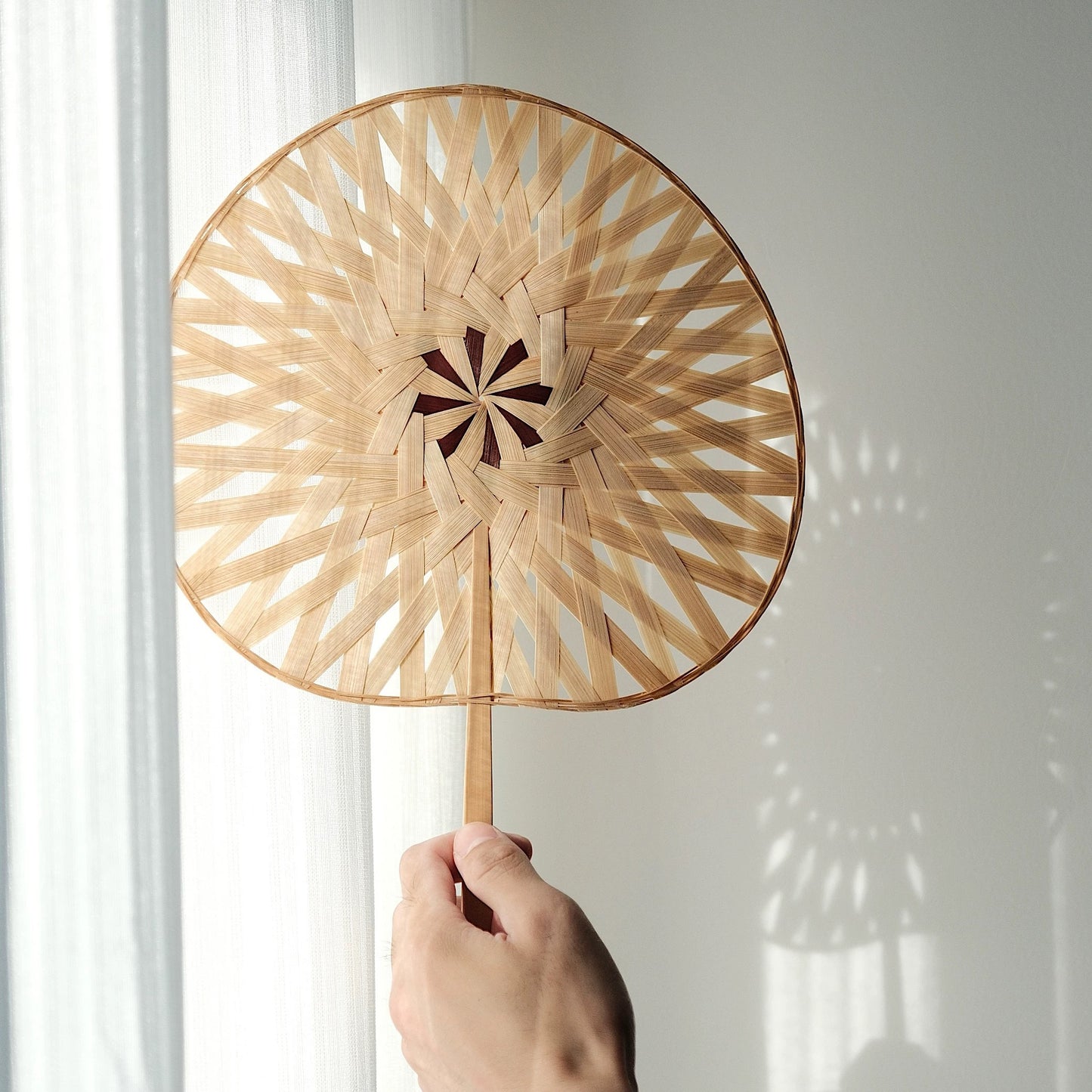 ICH Handmade Bamboo Woven Fan