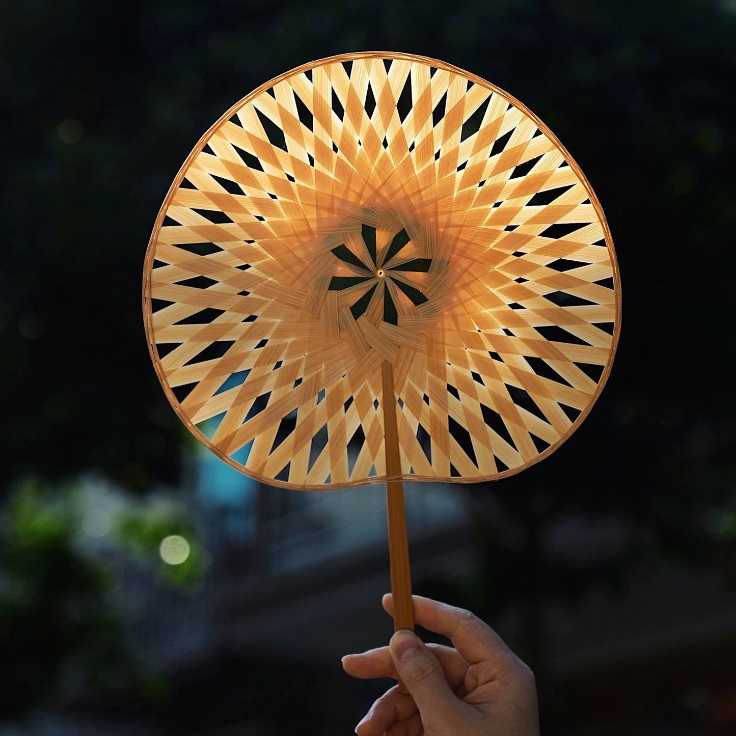 ICH Handmade Bamboo Woven Fan