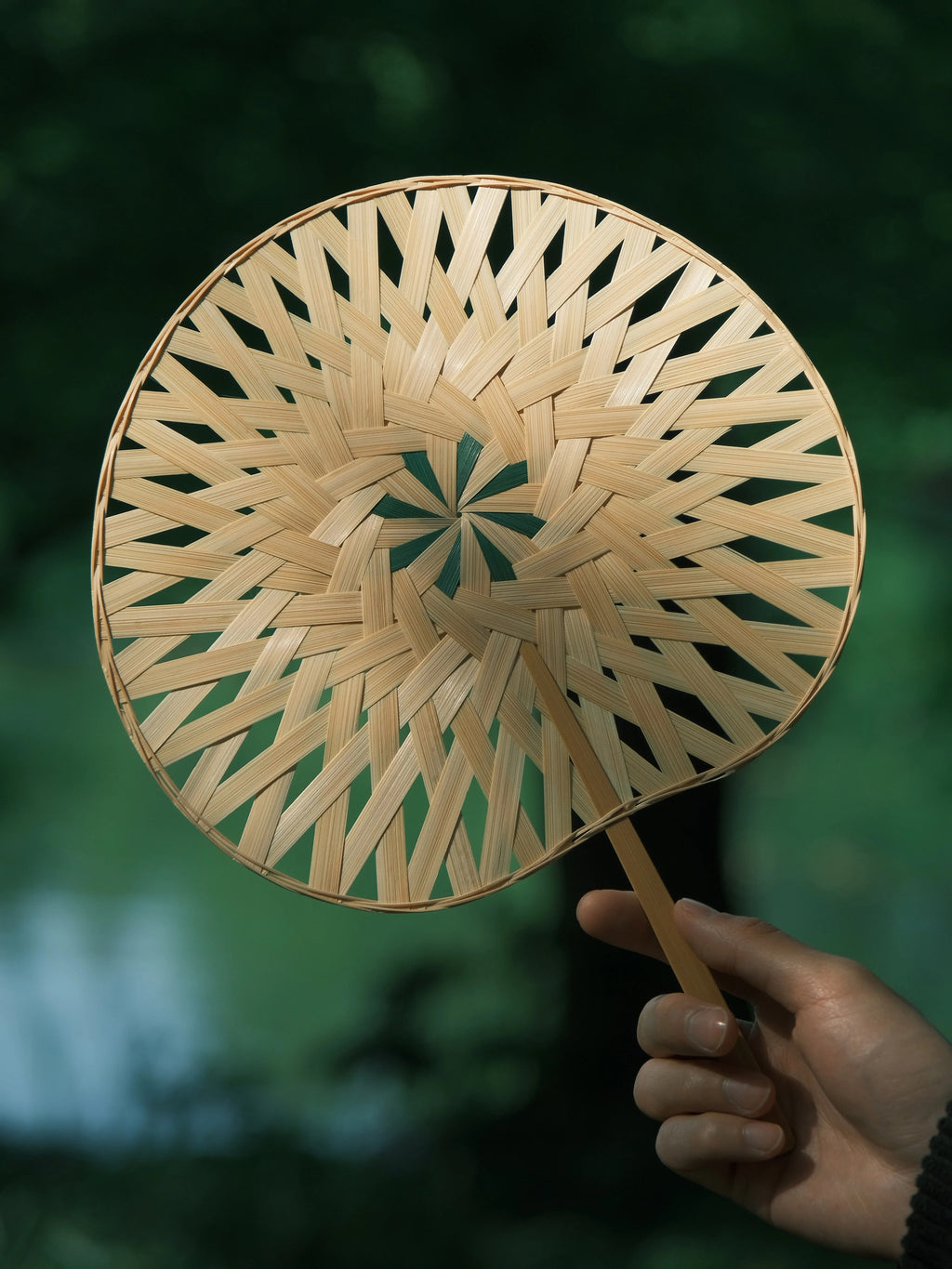 Handcrafted Bamboo Woven Fan