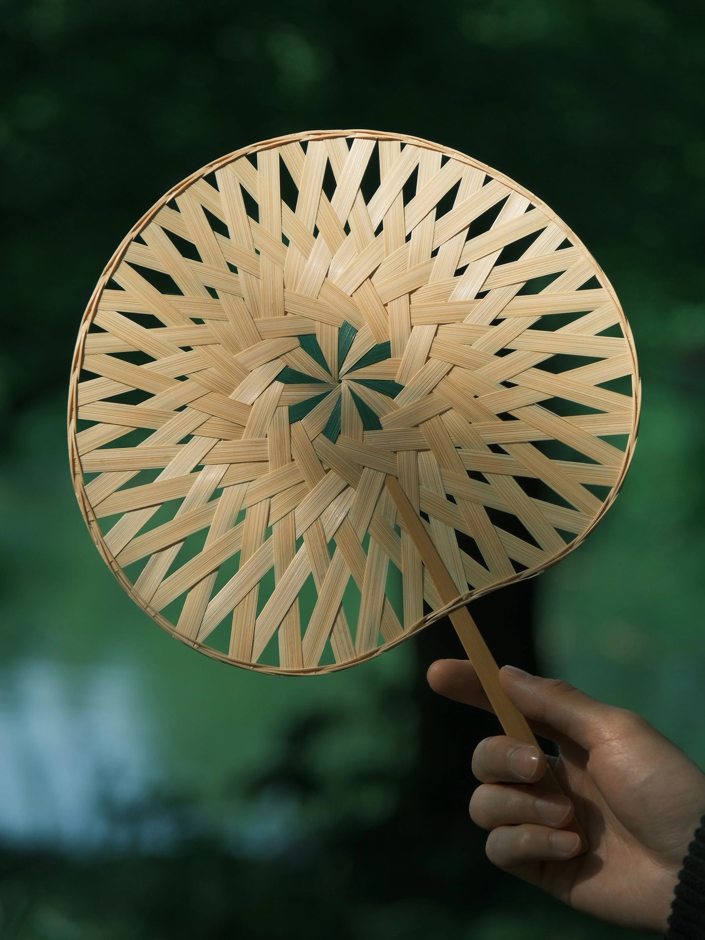ICH Handmade Bamboo Woven Fan
