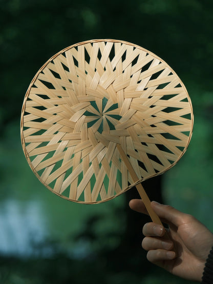 ICH Handmade Bamboo Woven Fan