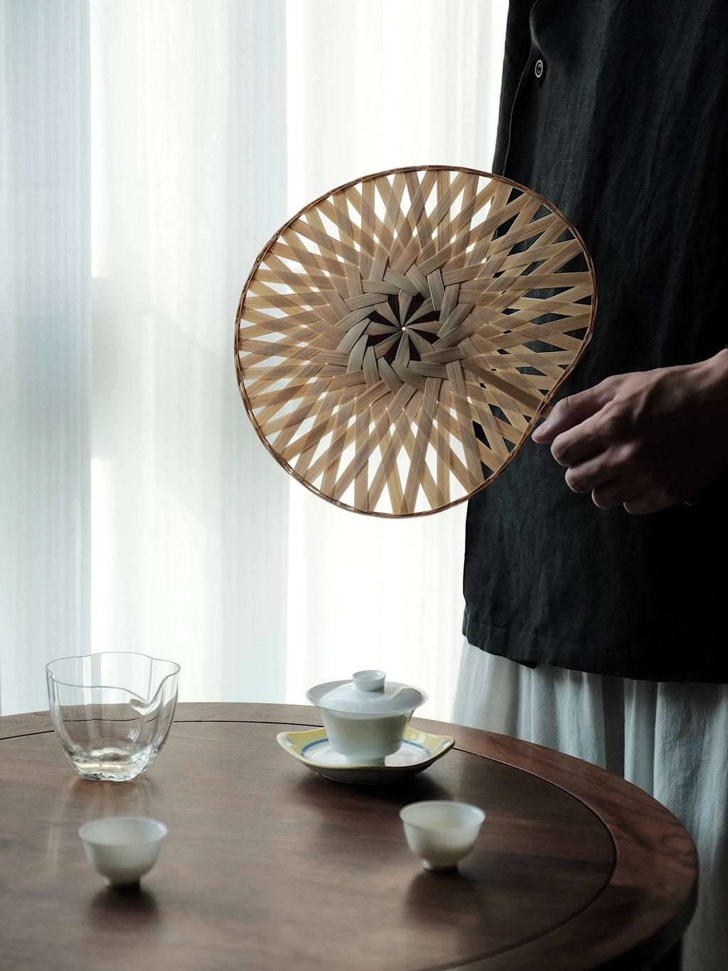 Handcrafted Bamboo Woven Fan