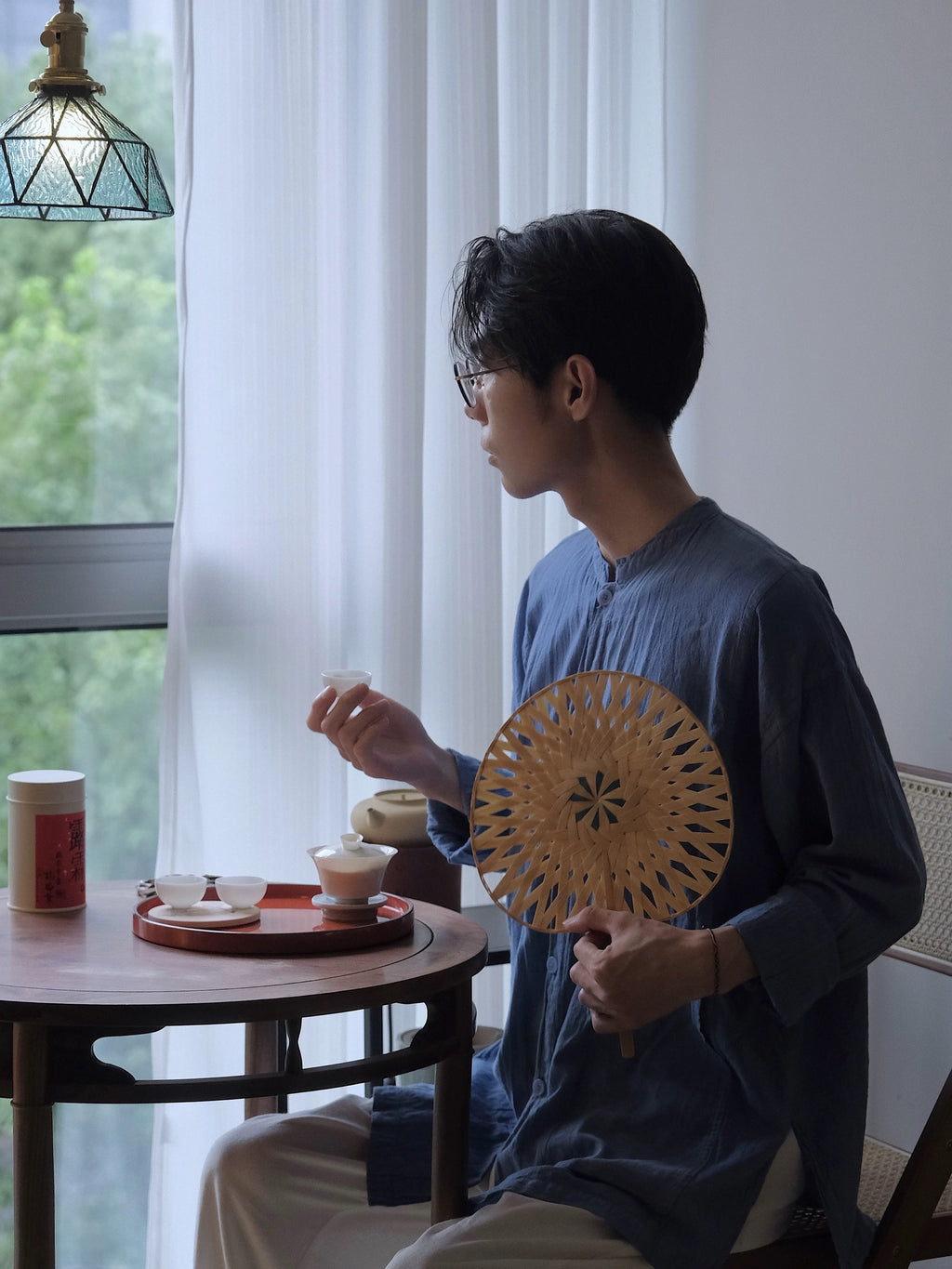 Handcrafted Bamboo Woven Fan