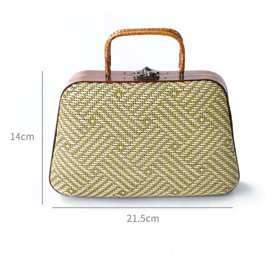 Handmade Bamboo Woven Tote Bag