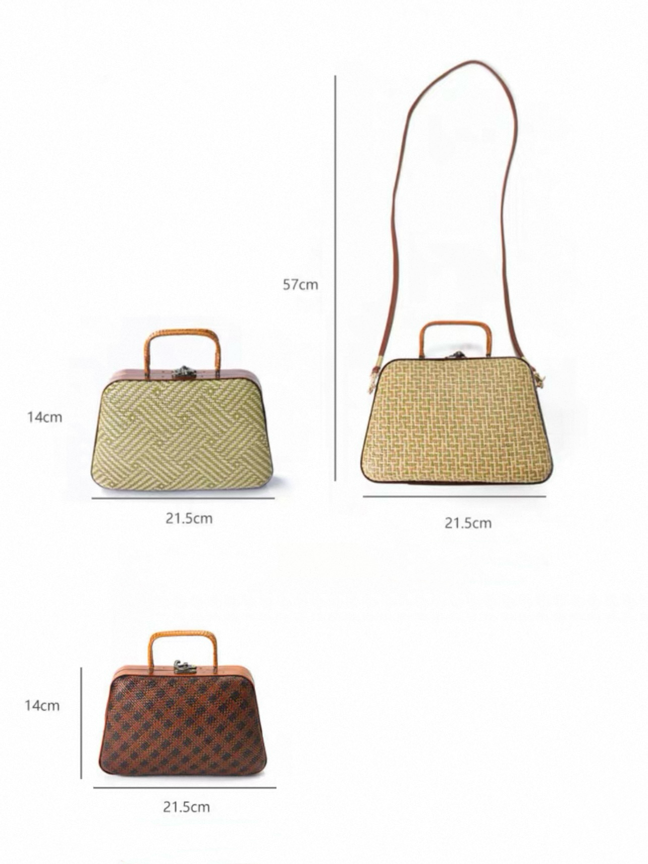Handmade Bamboo Woven Tote Bag