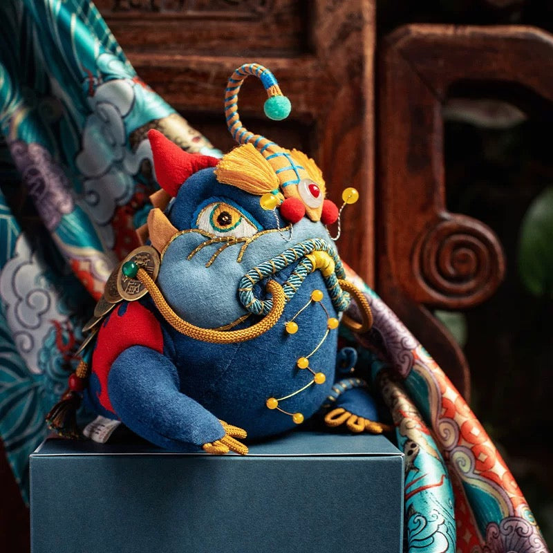 Chinese Intangible Cultural Heritage Five Poisons Golden Toad Fragrance Sachet Embroidery