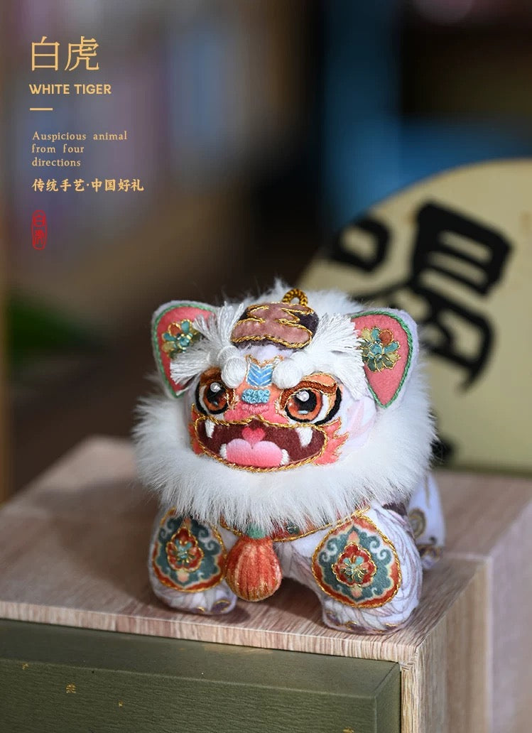 ICH Hand Embroidery Material Kit – Four Sacred Beasts – 3D Figurine Ornament