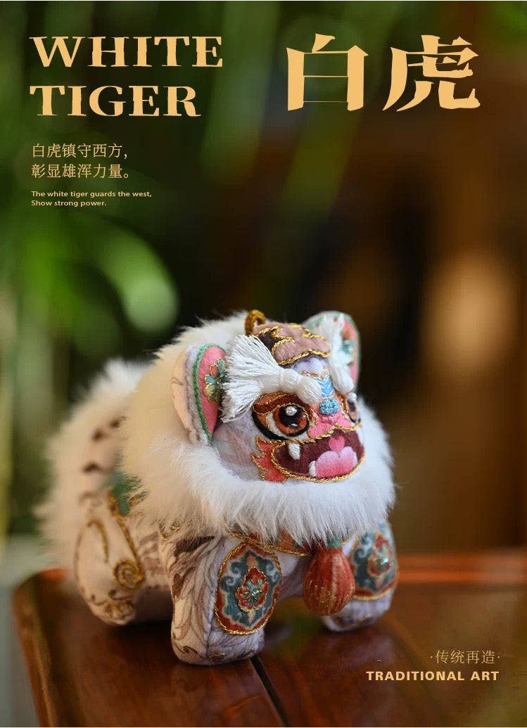 ICH Hand Embroidery Material Kit – Four Sacred Beasts – 3D Figurine Ornament