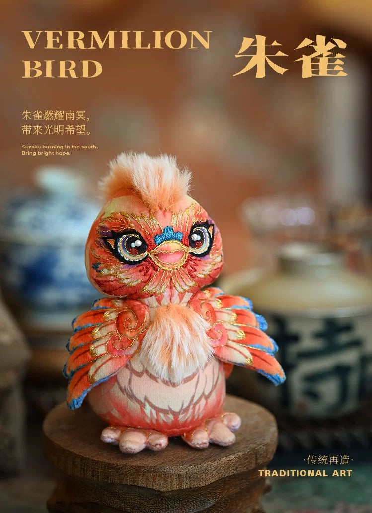 ICH Hand Embroidery Material Kit – Four Sacred Beasts – 3D Figurine Ornament