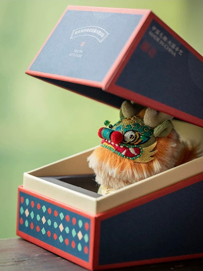 Handmade Embroidered Fragrance Sachet 3D Doll – Jade Qilin