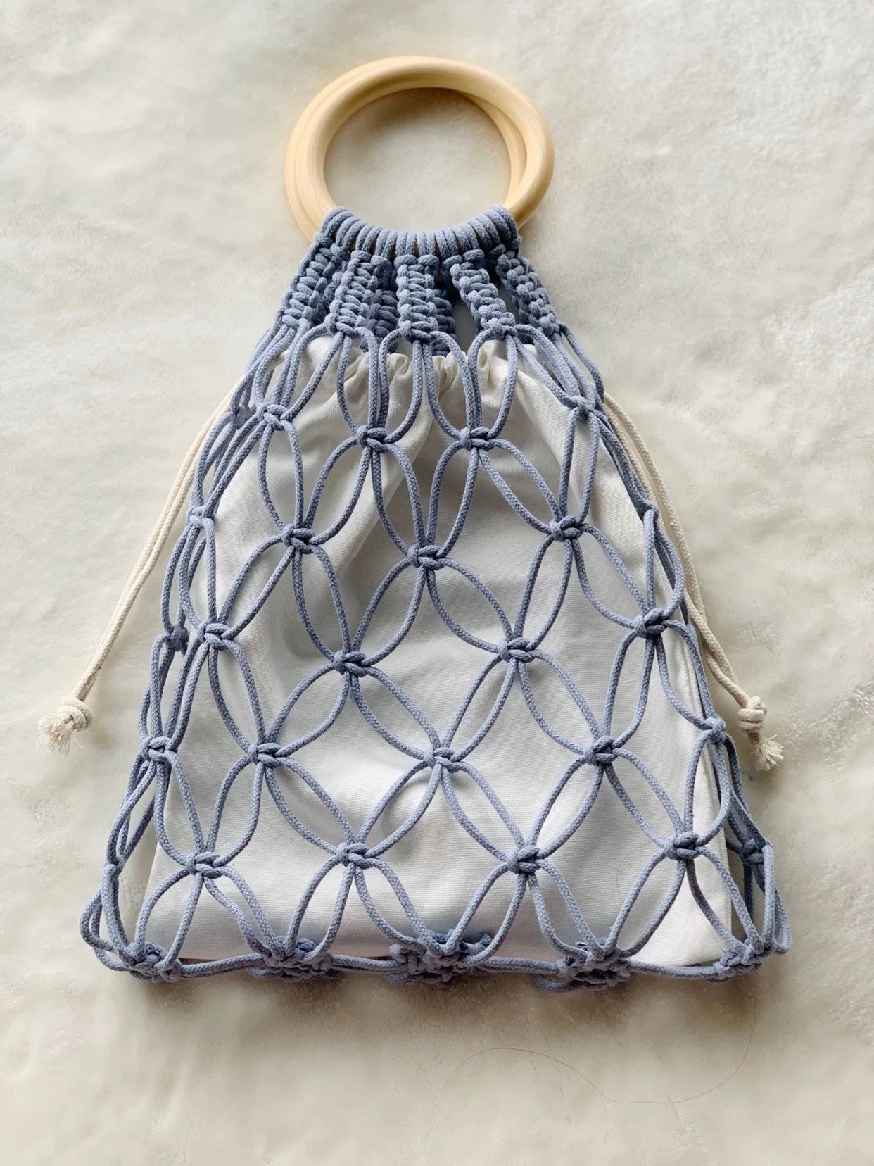 Hand-woven clutch bag